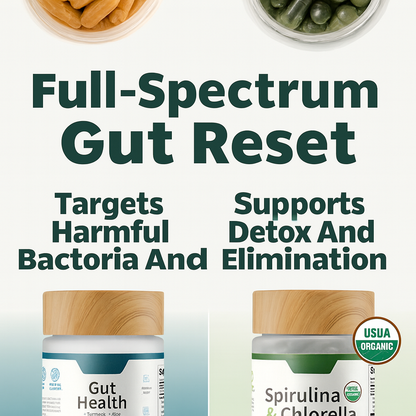 Gut Health + Spirulina & Chlorella Bundle