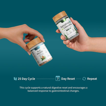 Gut Health + Spirulina & Chlorella Bundle